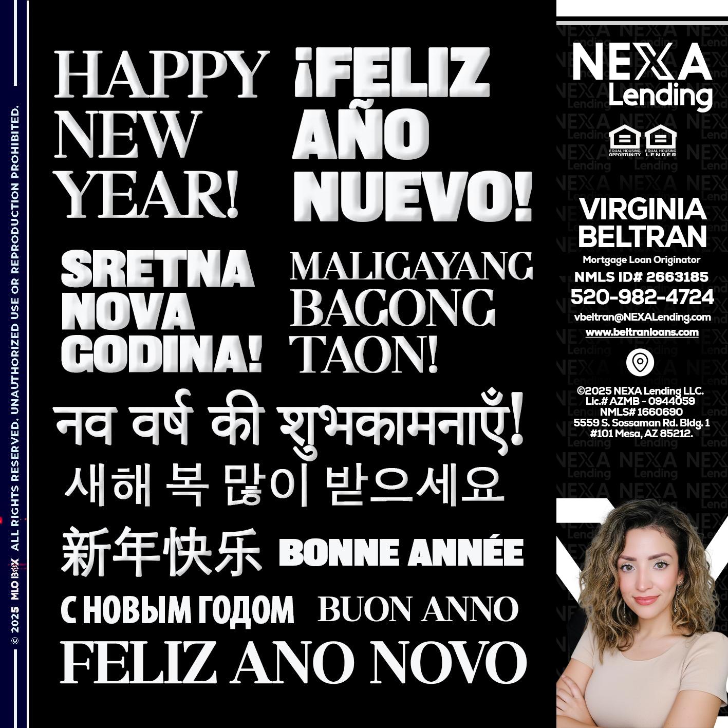 HAPPY NEW YEAR - Virginia Beltran -Mortgage Loan Originator