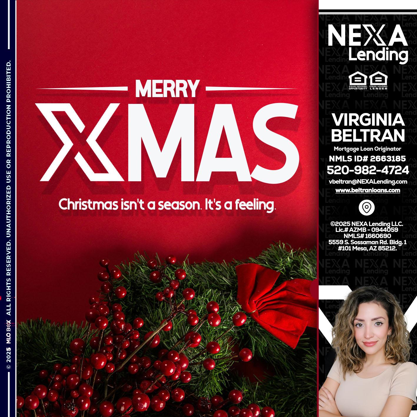merry xmas - Virginia Beltran -Mortgage Loan Originator