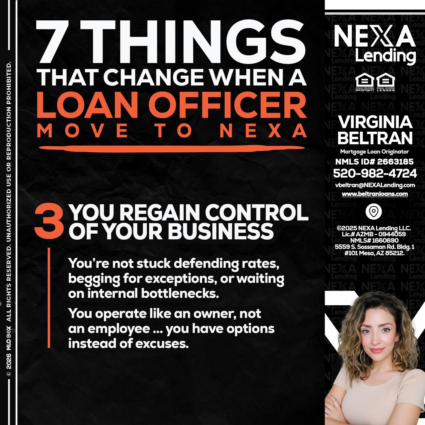 7 things (3) - Virginia Beltran -Mortgage Loan Originator