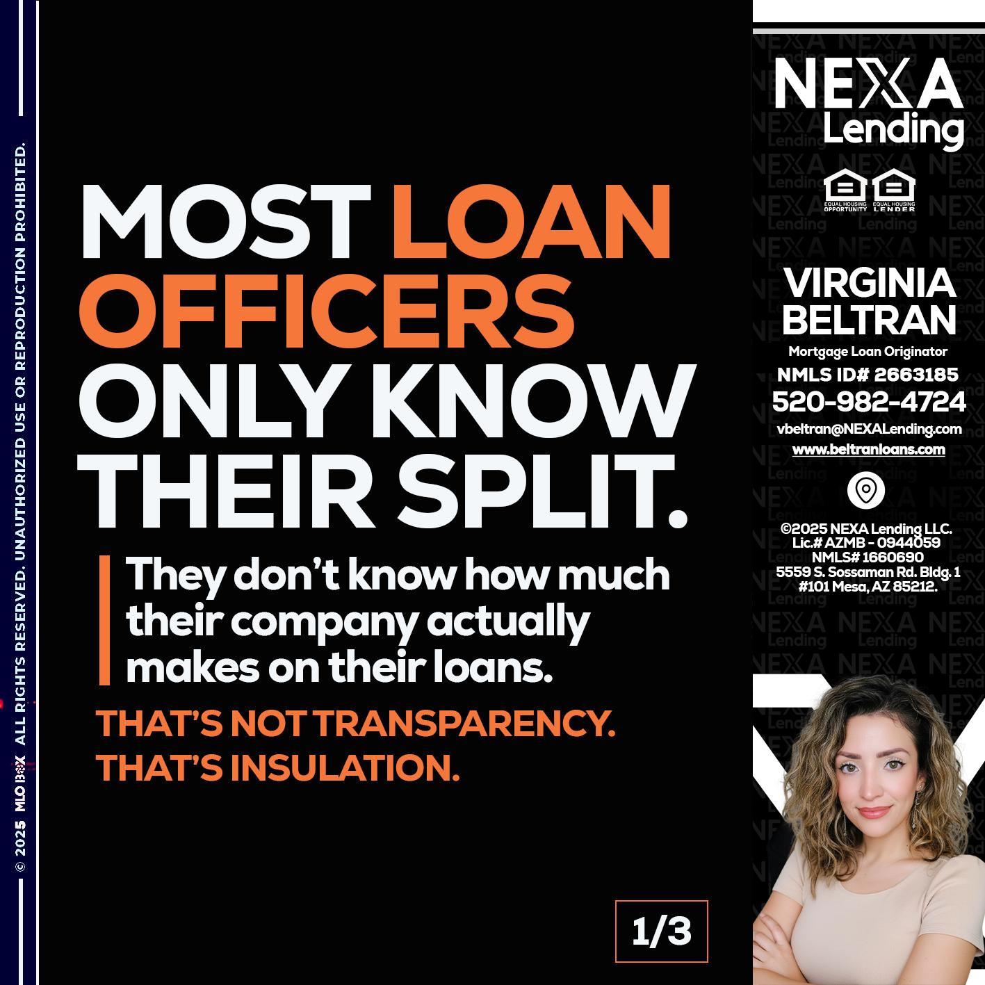 1 OF 3 - Virginia Beltran -Mortgage Loan Originator