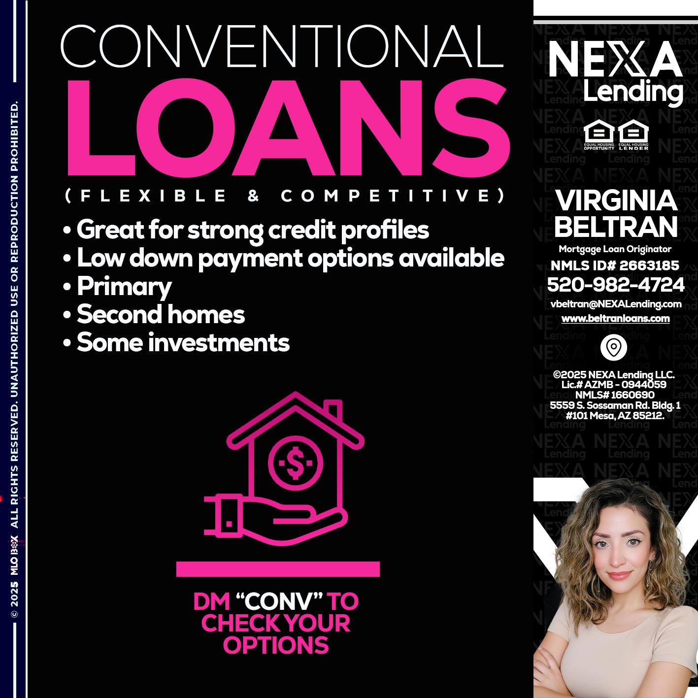 CONVENTIONAL LOANS - Virginia Beltran -Mortgage Loan Originator