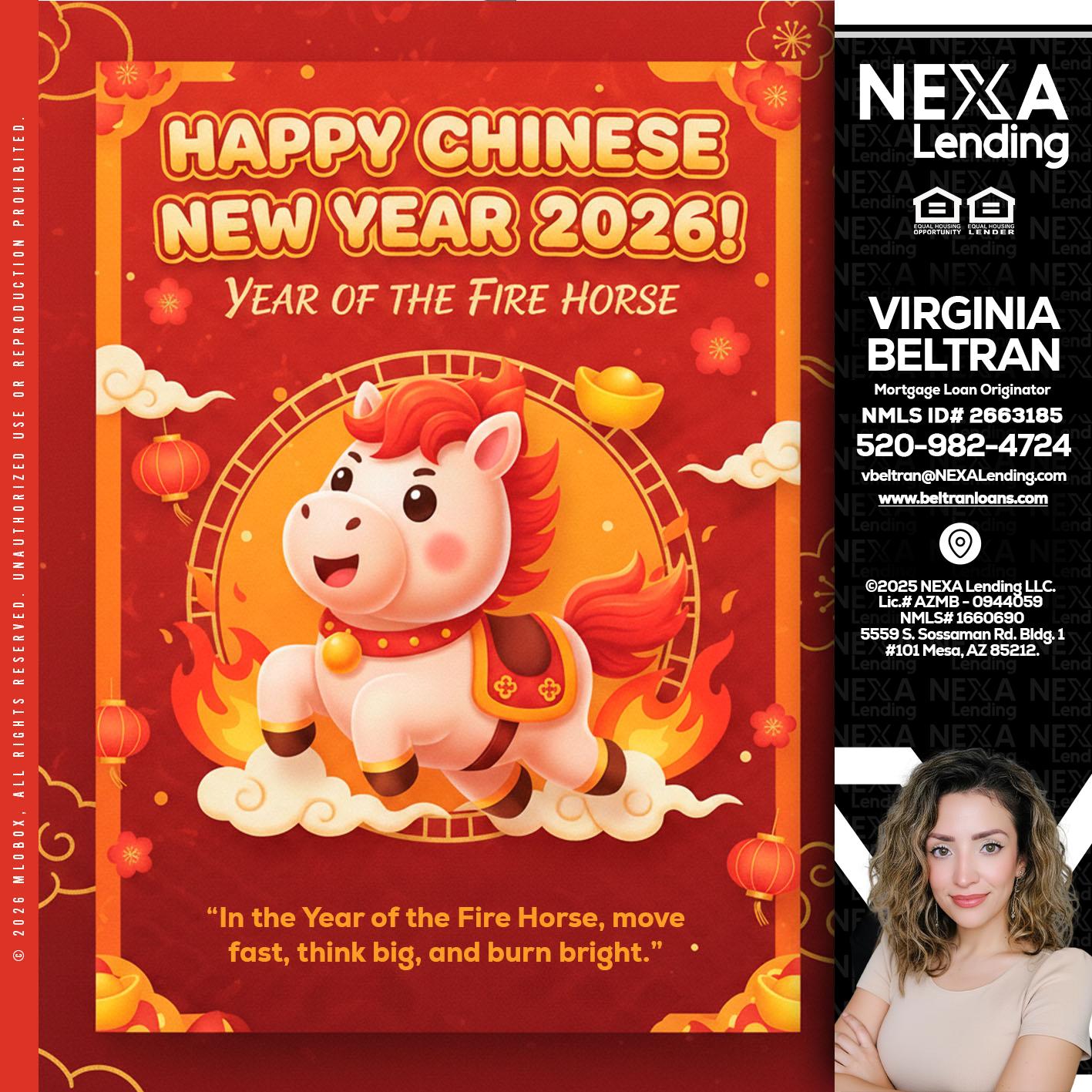 happy Chinese new year - Virginia Beltran -Mortgage Loan Originator