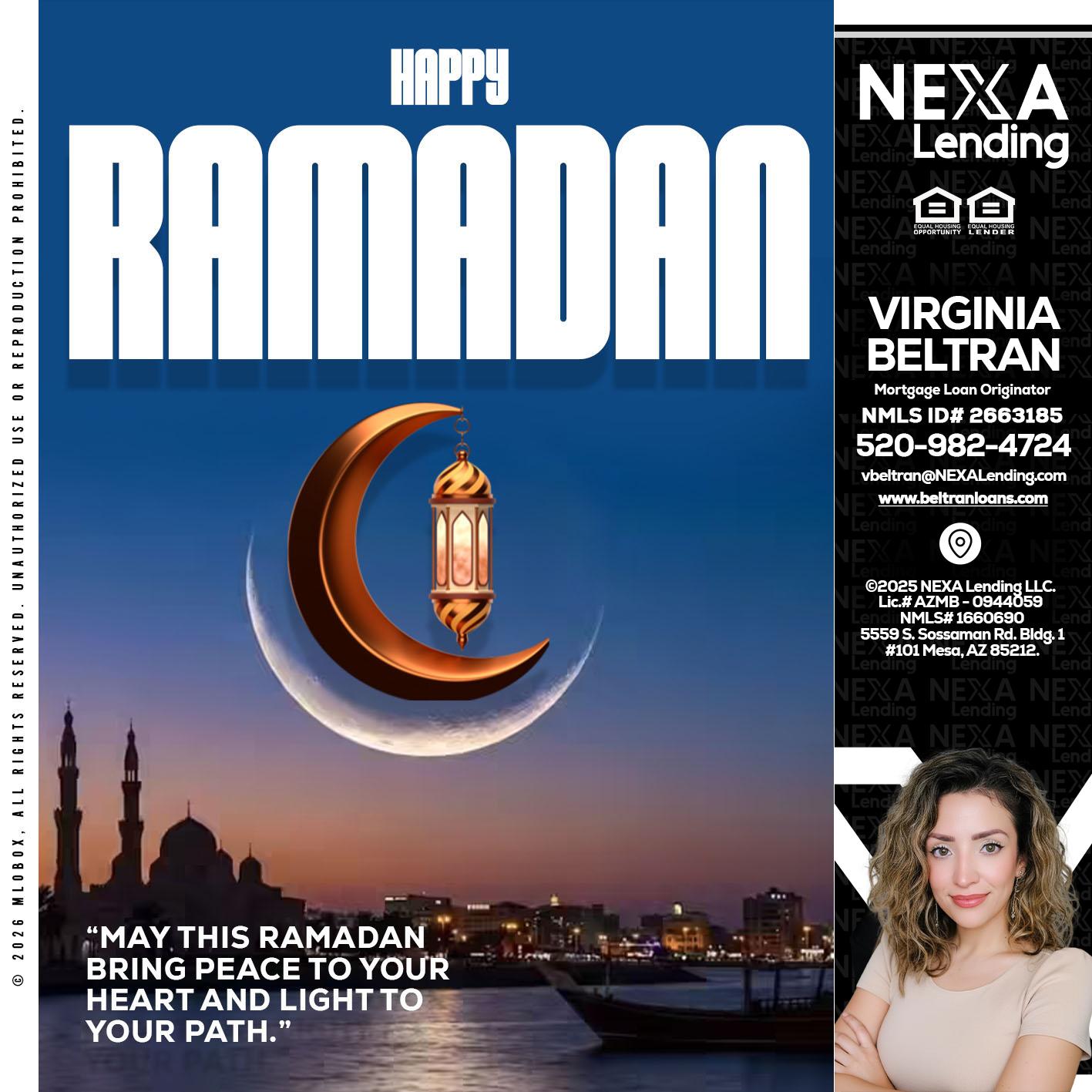 RAMADAN - Virginia Beltran -Mortgage Loan Originator