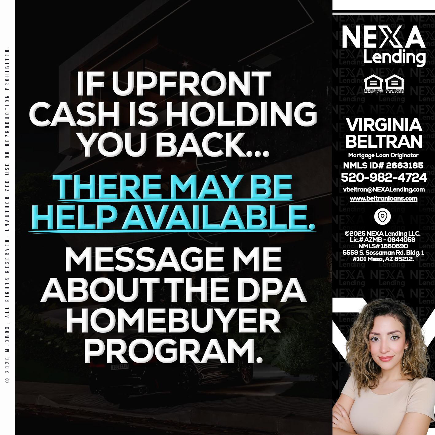 IF UPFRONT - Virginia Beltran -Mortgage Loan Originator