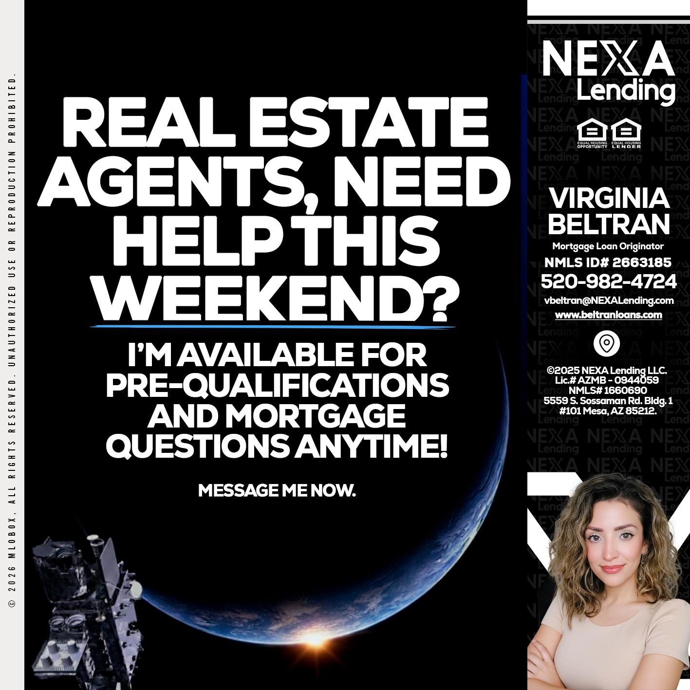 REAL ESTATE AGENTS - Virginia Beltran -Mortgage Loan Originator