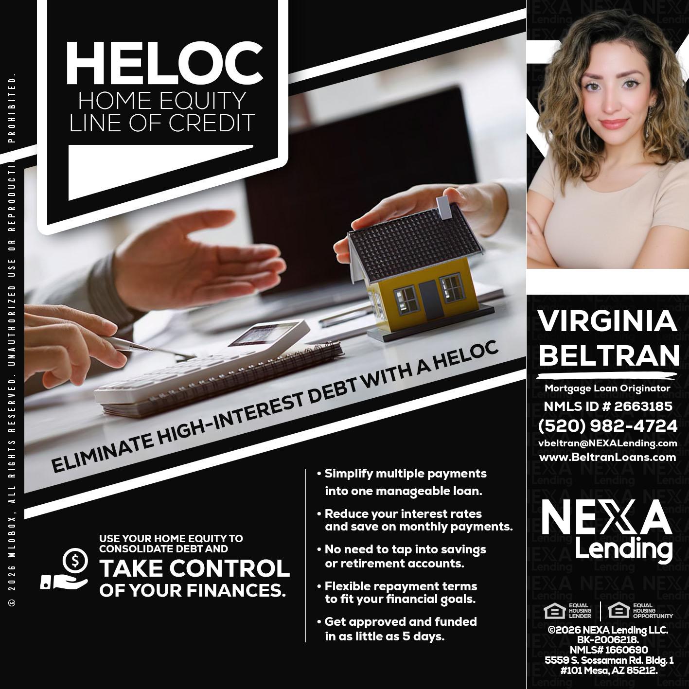HELOC - Virginia Beltran -Mortgage Loan Originator