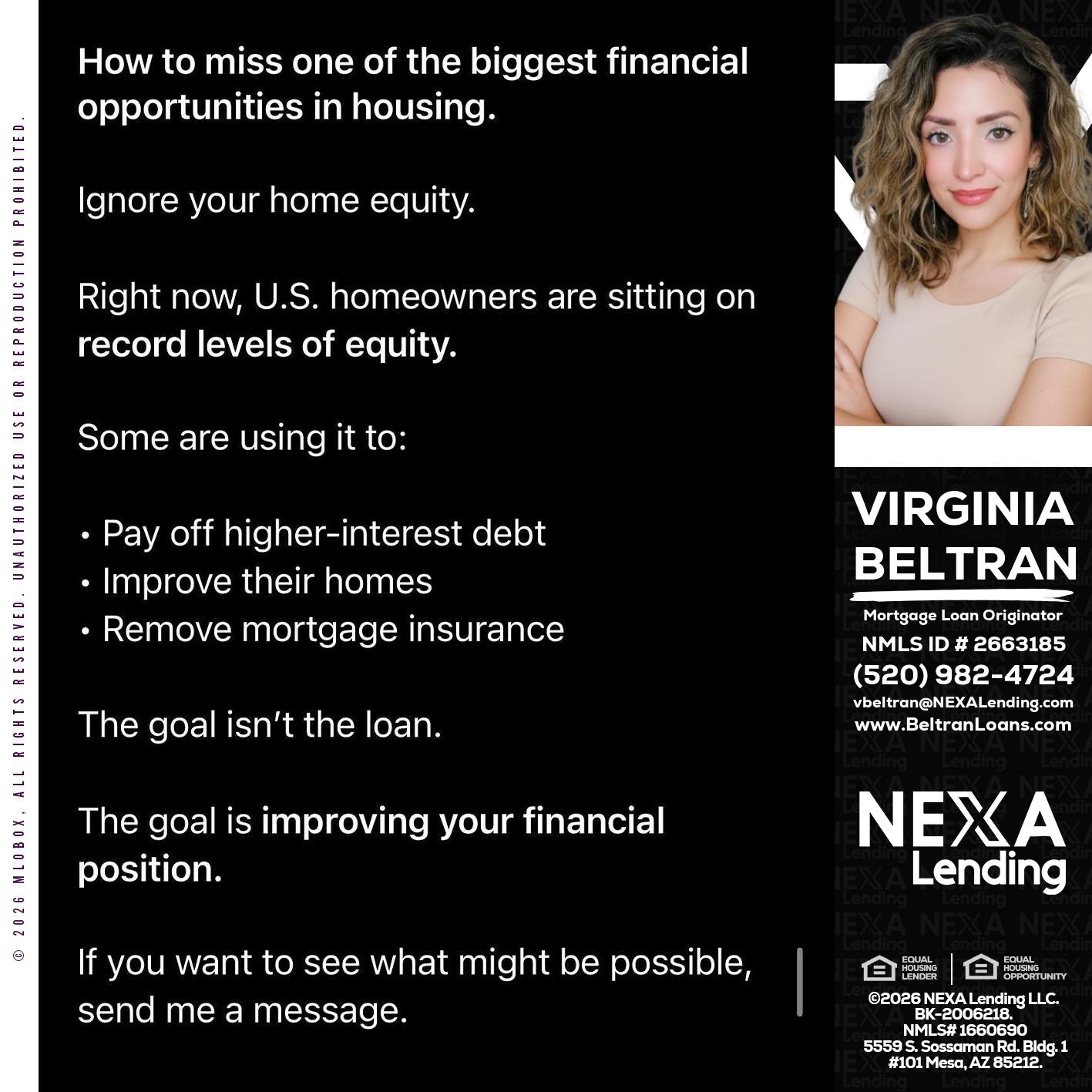how to miss - Virginia Beltran -Mortgage Loan Originator