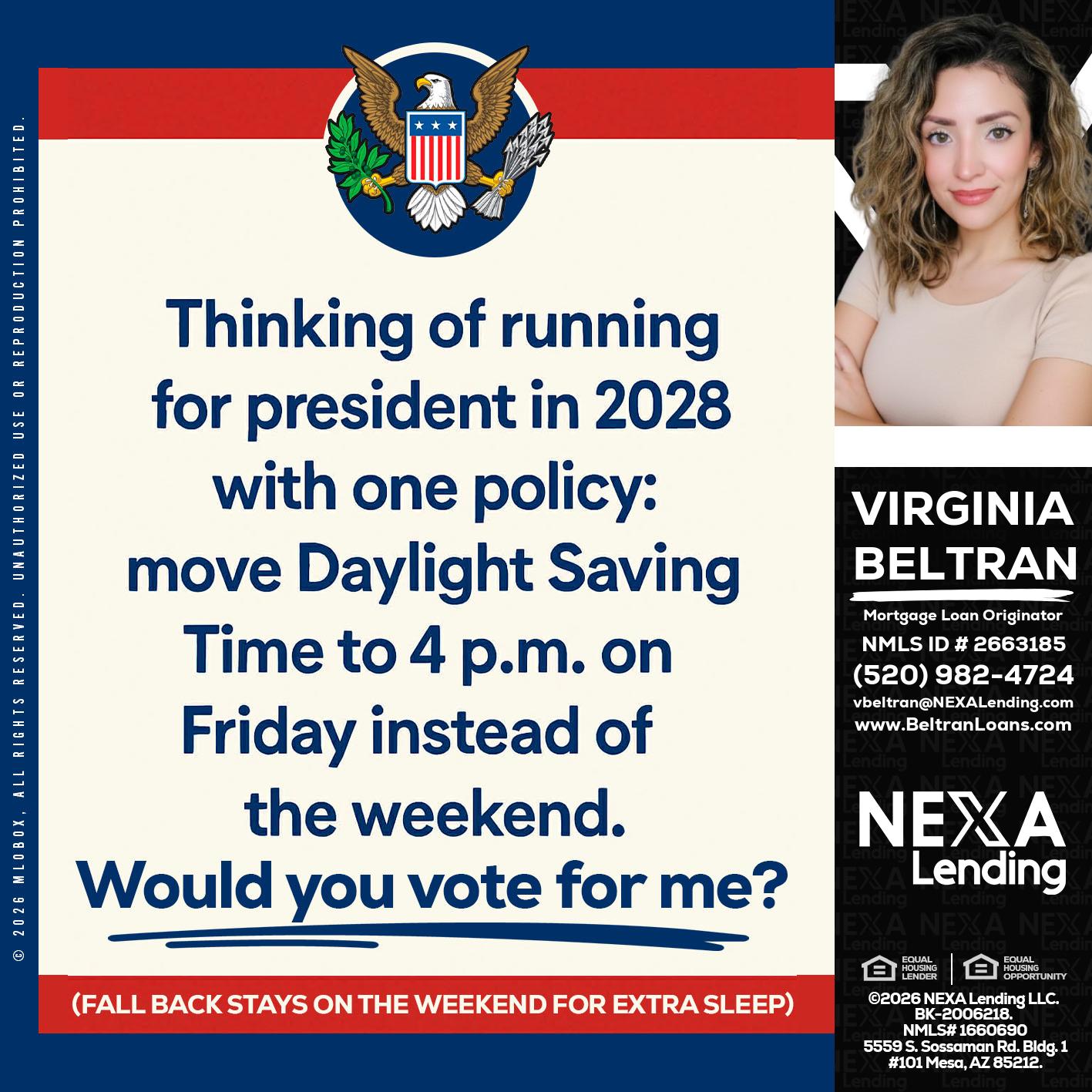 THINKING OF RUNING - Virginia Beltran -Mortgage Loan Originator