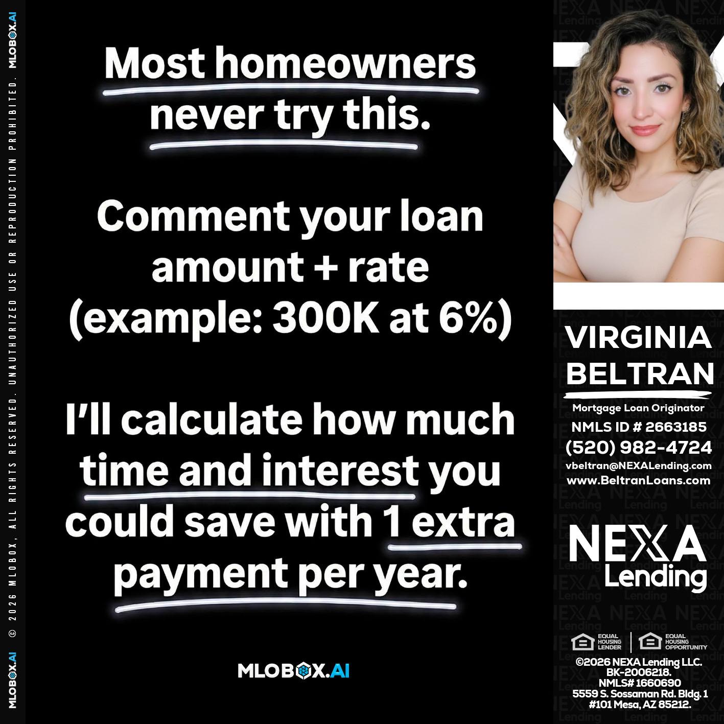 most owners - Virginia Beltran -Mortgage Loan Originator