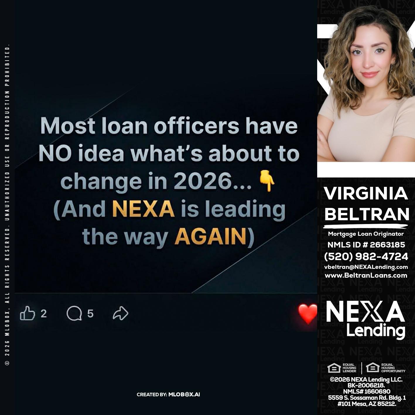 most loan officers - Virginia Beltran -Mortgage Loan Originator