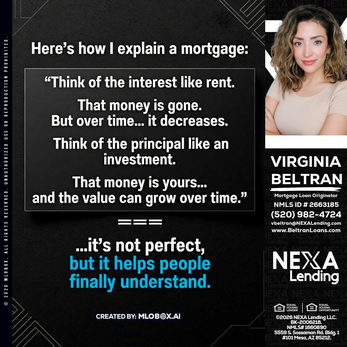 HERES NOW - Virginia Beltran -Mortgage Loan Originator