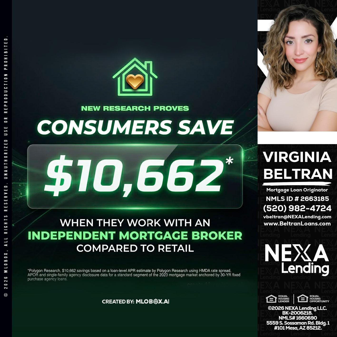 10,662 - Virginia Beltran -Mortgage Loan Originator