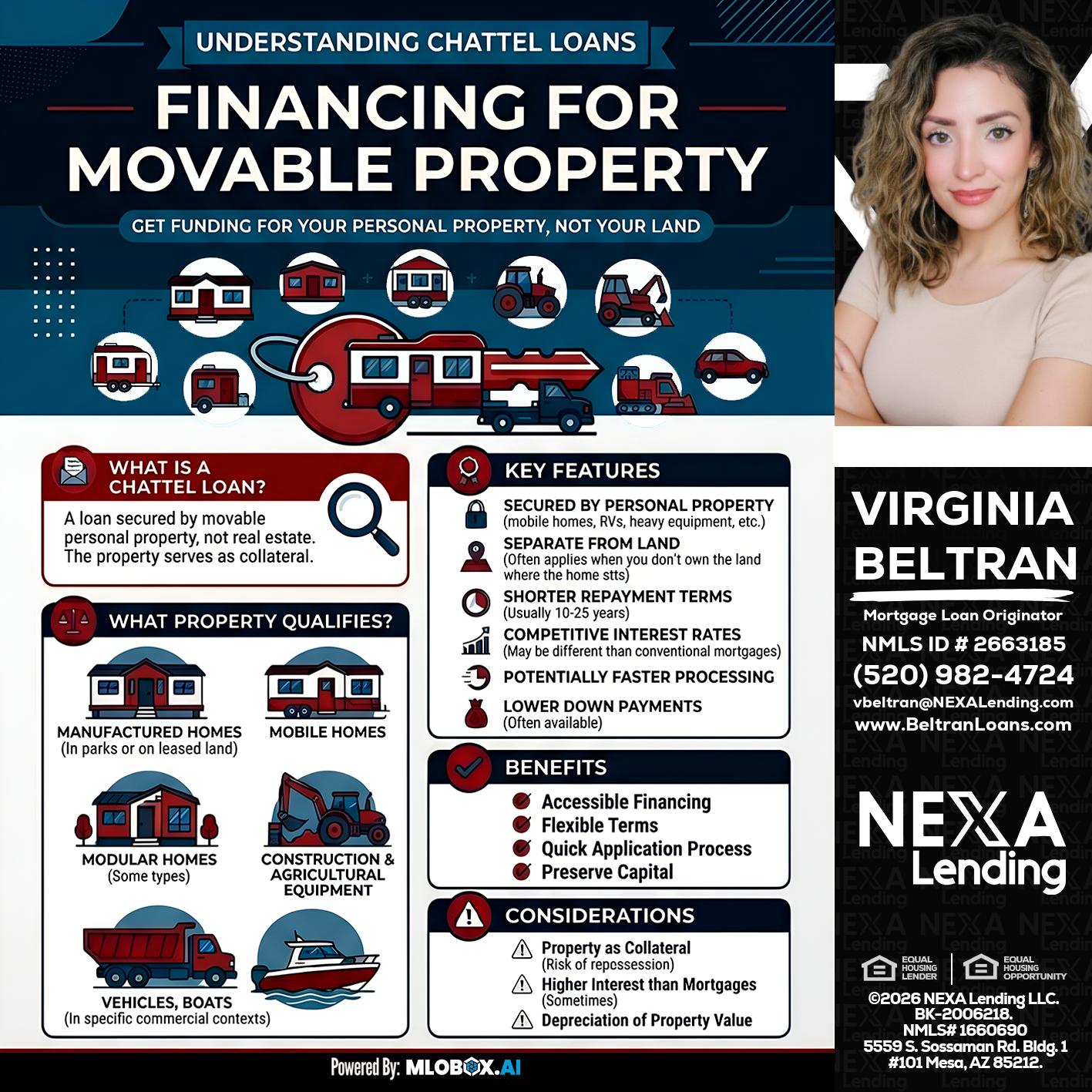 Chattel Loans - Virginia Beltran -Mortgage Loan Originator