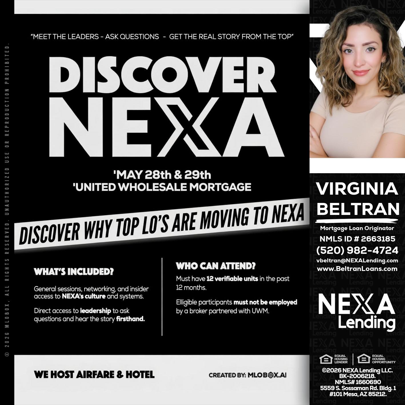DISCOVER NEXA - Virginia Beltran -Mortgage Loan Originator