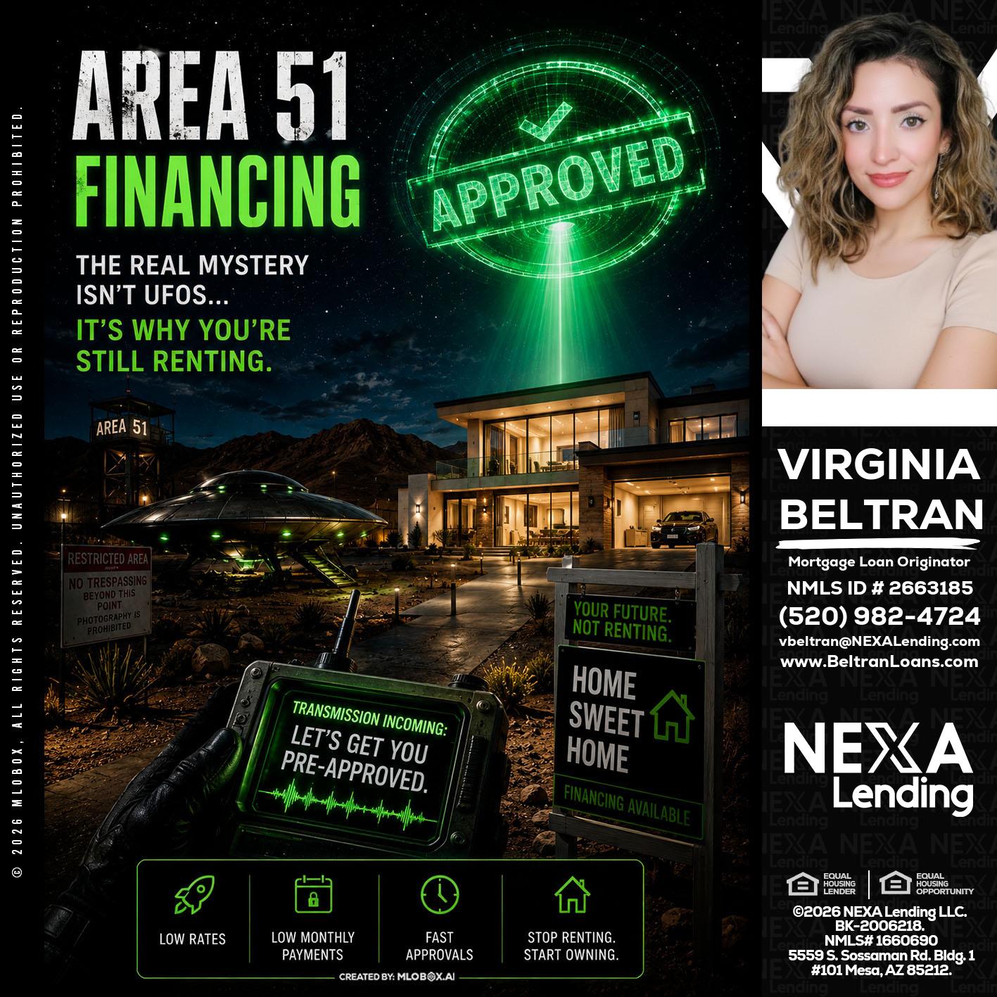 AREA 51 - Virginia Beltran -Mortgage Loan Originator