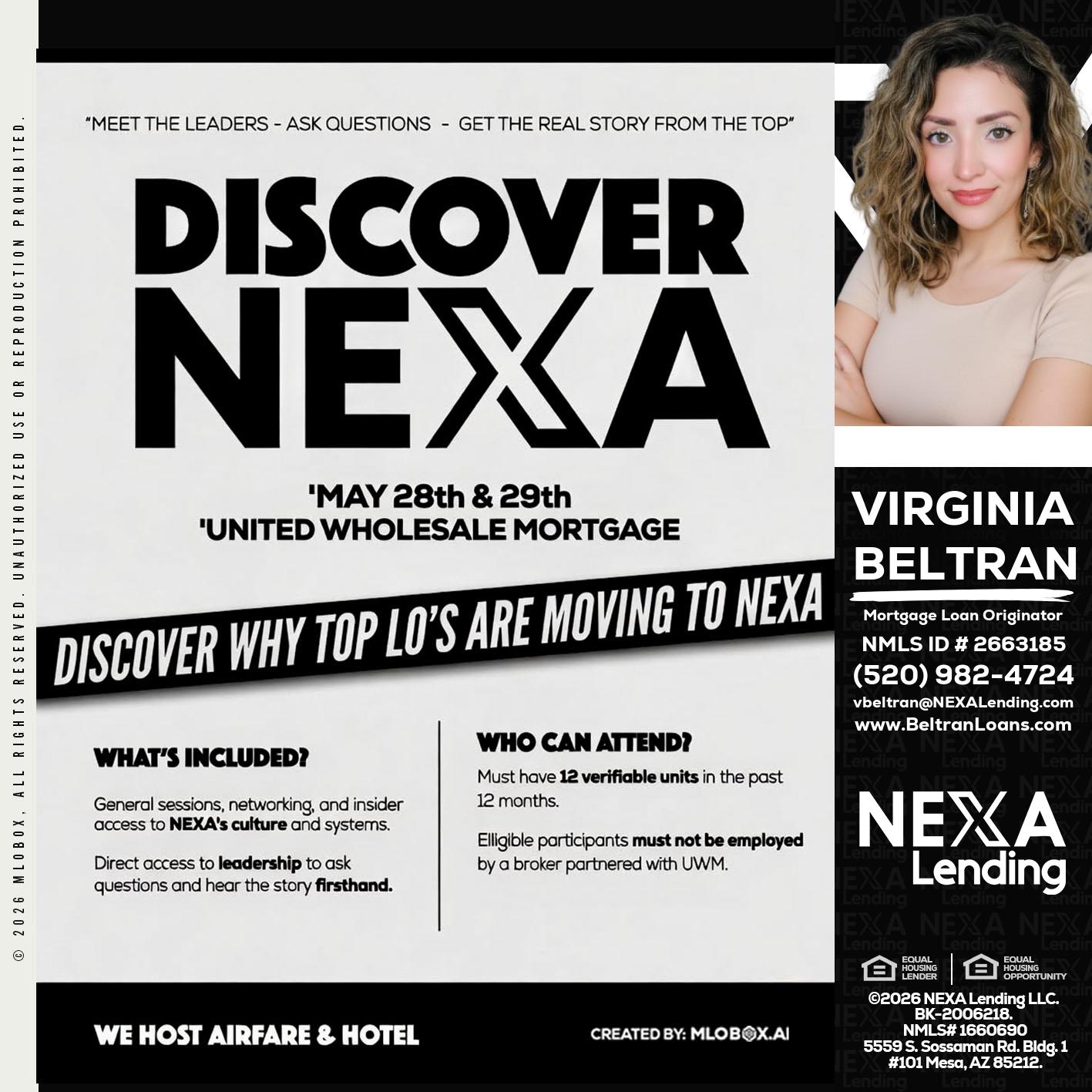 DISCOVER NEXA - Virginia Beltran -Mortgage Loan Originator