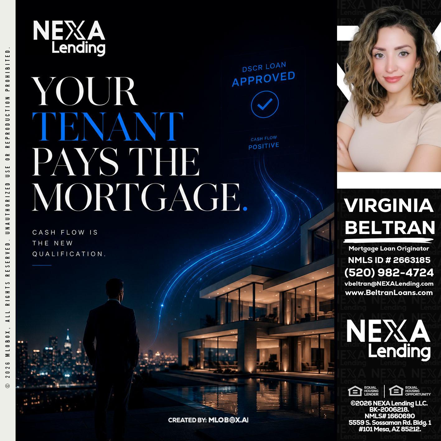 DSCR LOANS - Virginia Beltran -Mortgage Loan Originator
