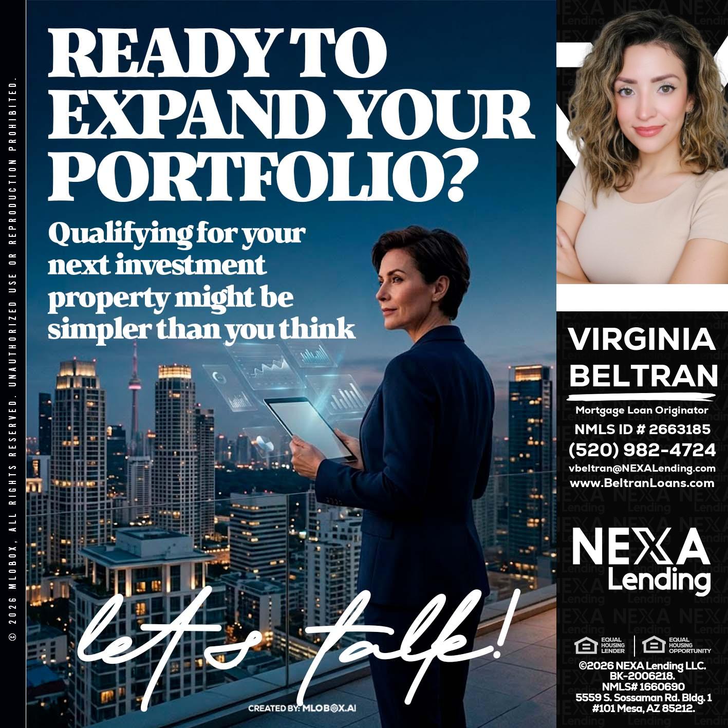 READY TO EXPAND - Virginia Beltran -Mortgage Loan Originator