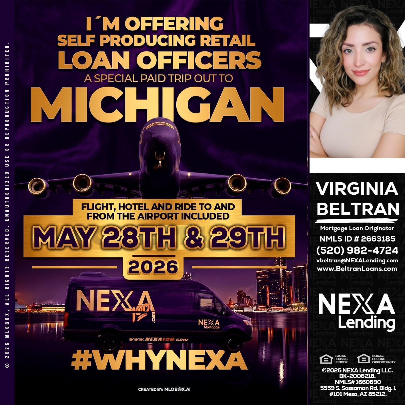 MICHIGAN - Virginia Beltran -Mortgage Loan Originator