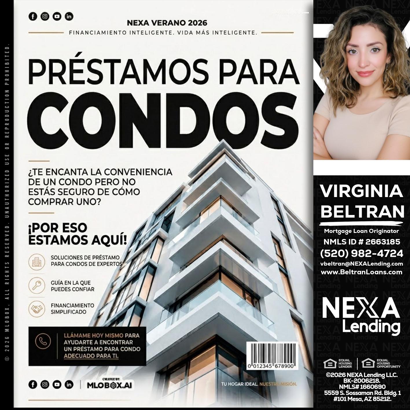 PRESTAMOS PARA CONDOS - Virginia Beltran -Mortgage Loan Originator
