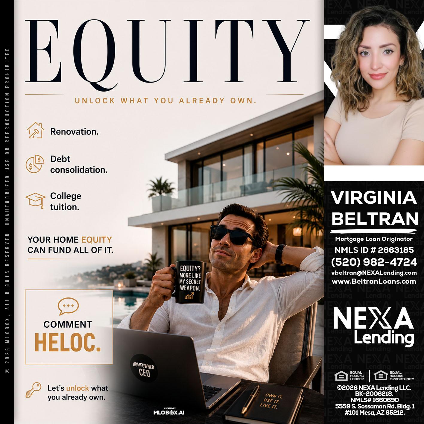 EQUITY - Virginia Beltran -Mortgage Loan Originator