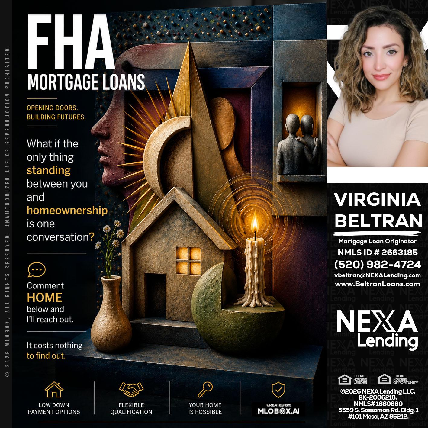 FHA - Virginia Beltran -Mortgage Loan Originator