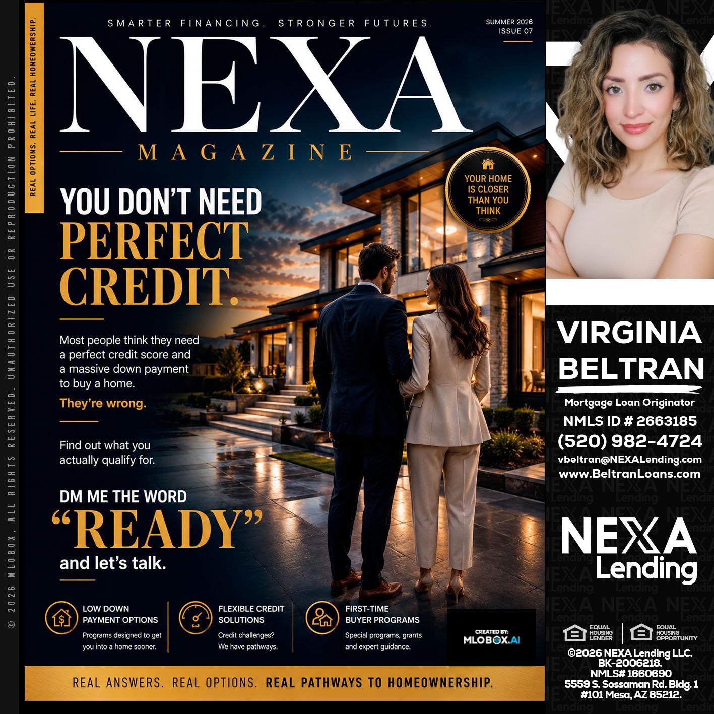 NEXA MAGAZINE - Virginia Beltran -Mortgage Loan Originator