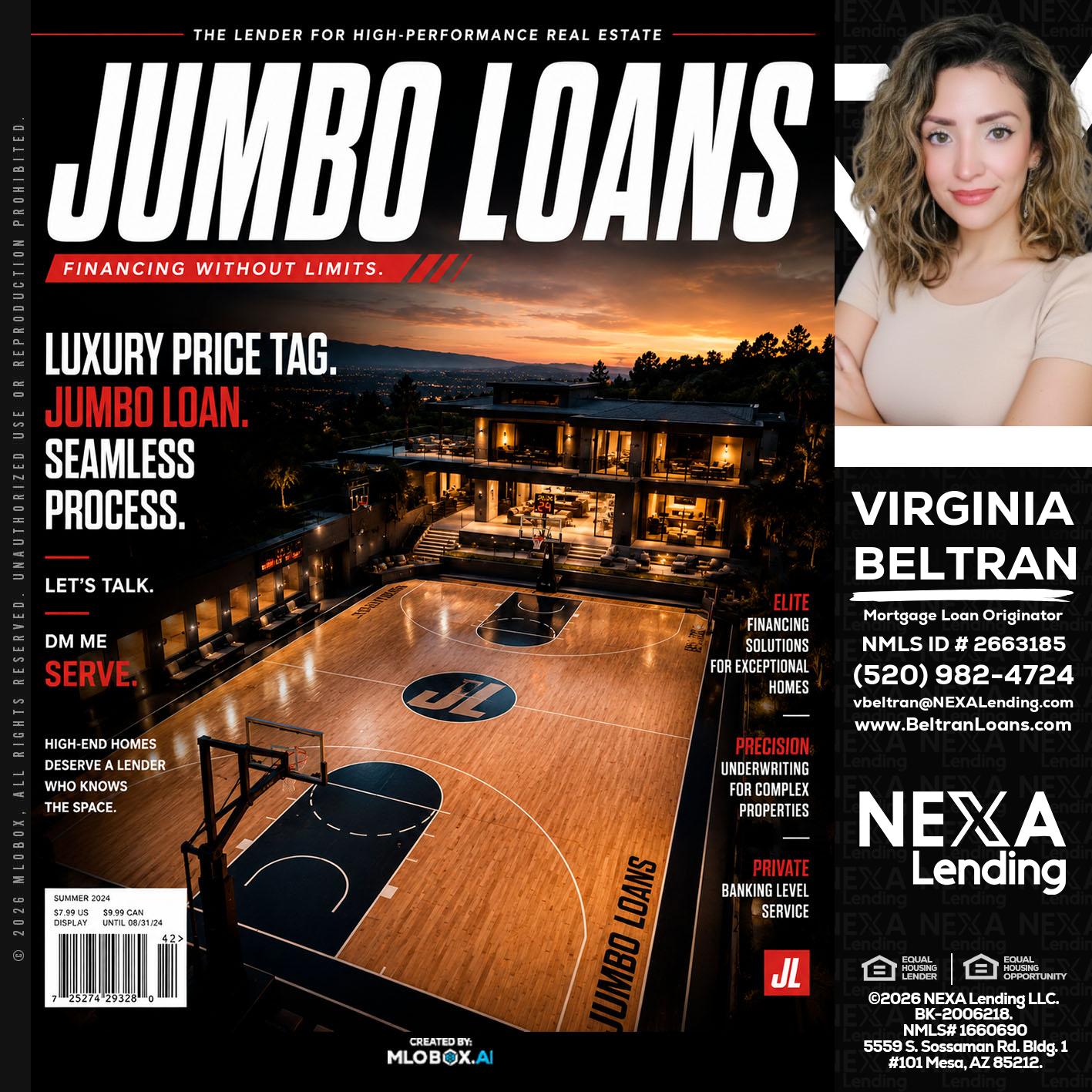 JUMBO LOANS - Virginia Beltran -Mortgage Loan Originator