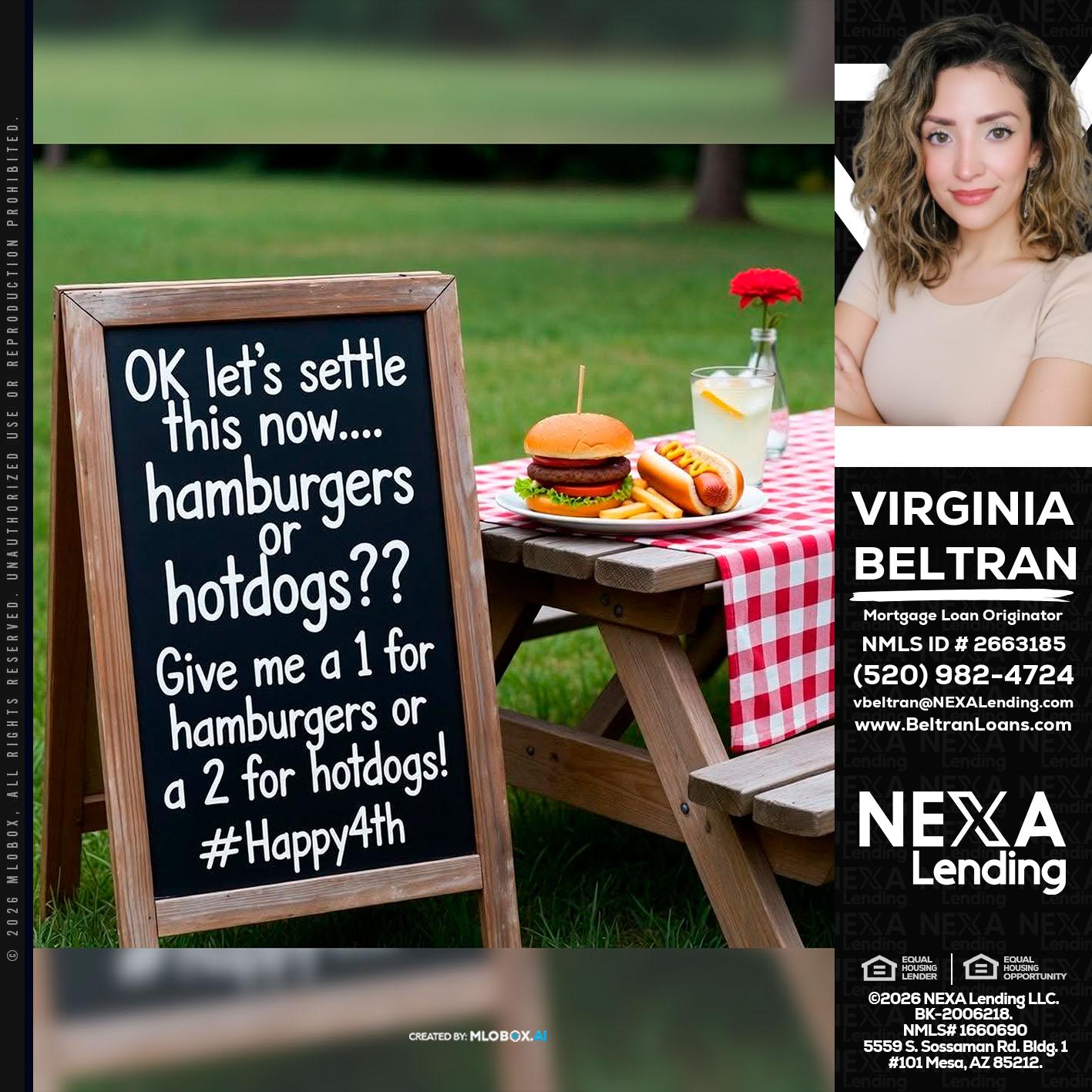 let settle this - Virginia Beltran -Mortgage Loan Originator