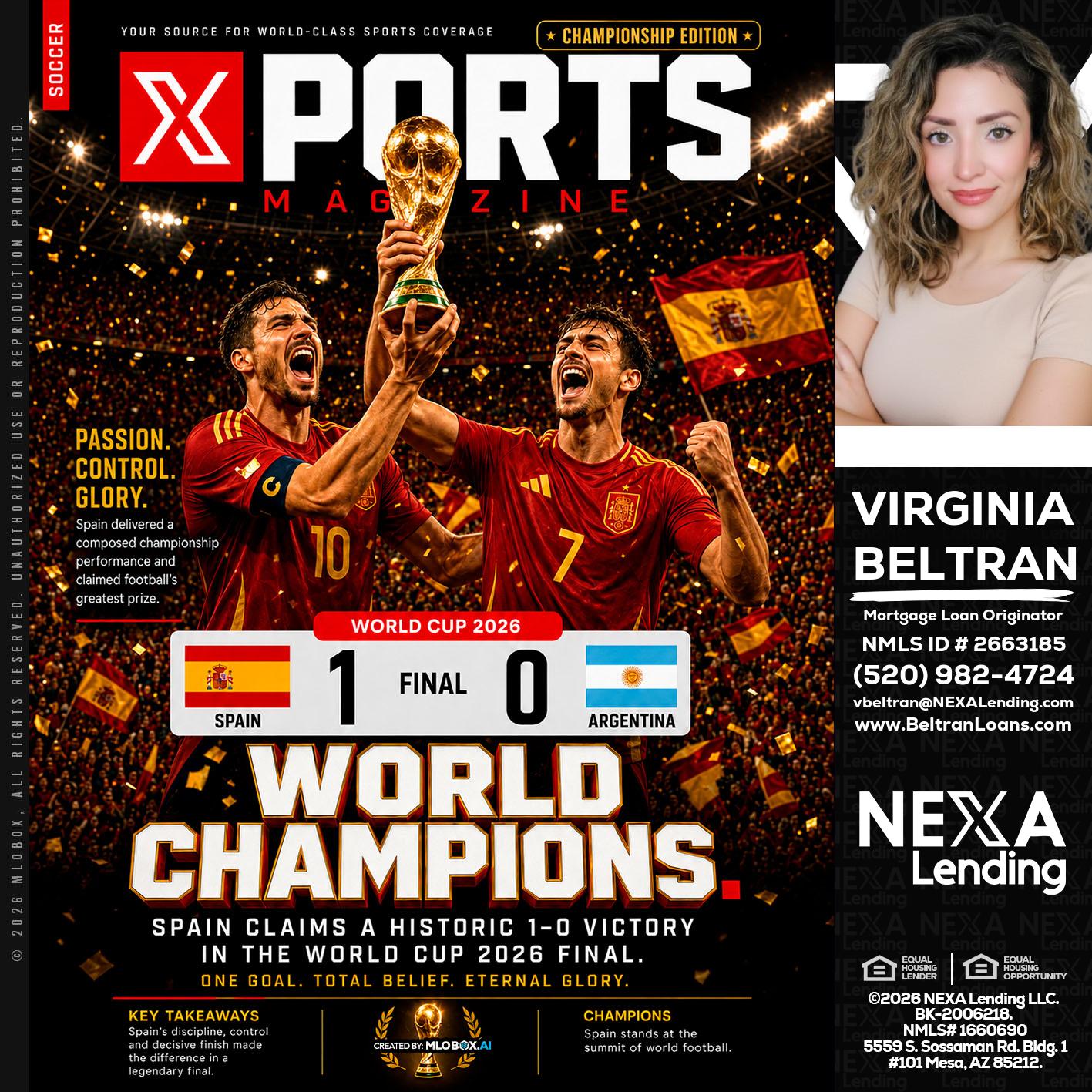 SPAIN CHAMPION - Virginia Beltran -Mortgage Loan Originator