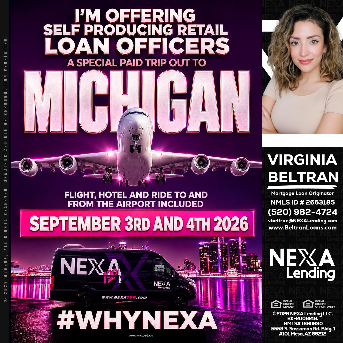 MICHIGAN TRIP - Virginia Beltran -Mortgage Loan Originator