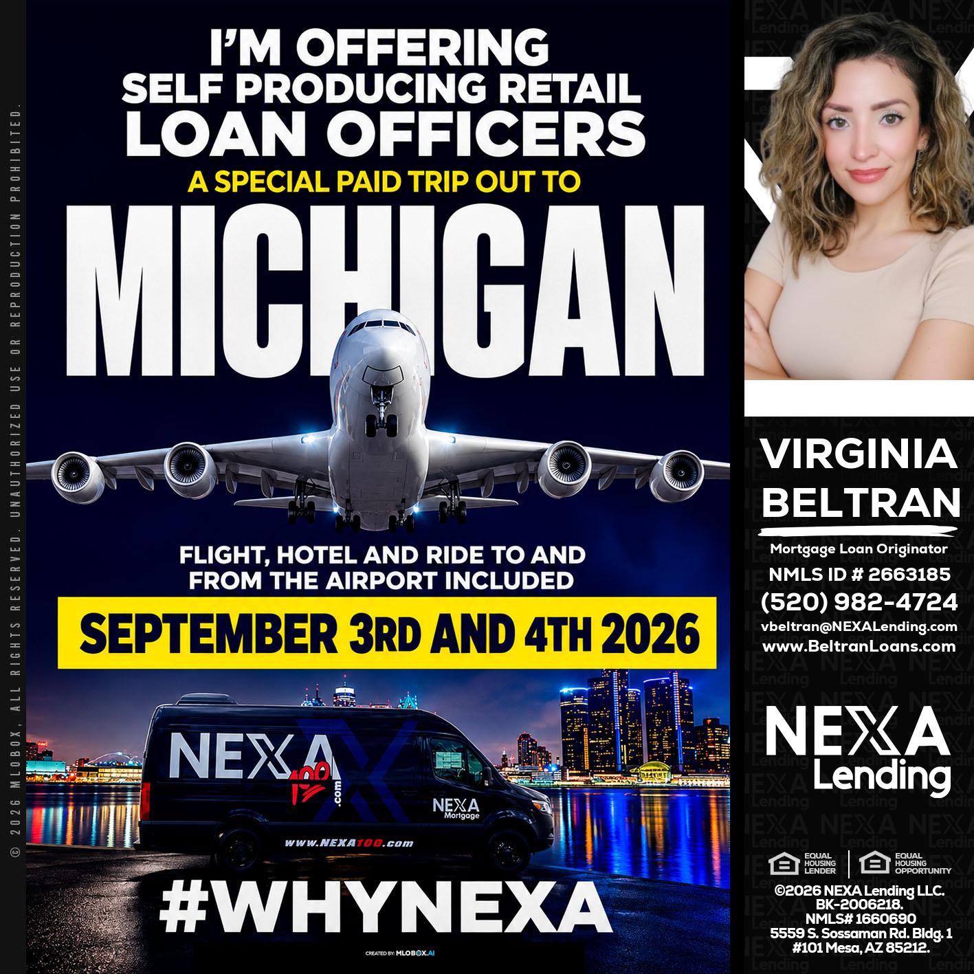 MICHIGAN - Virginia Beltran -Mortgage Loan Originator