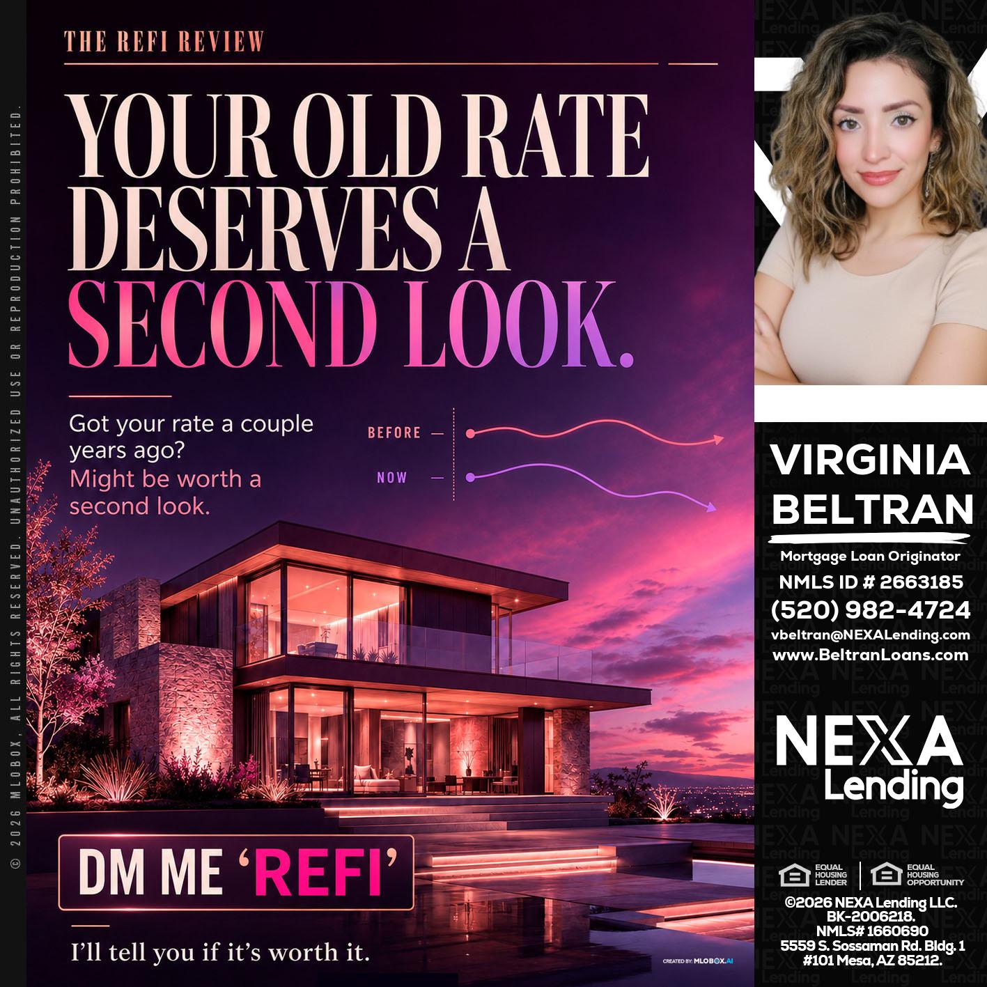 YOUR OLD - Virginia Beltran -Mortgage Loan Originator