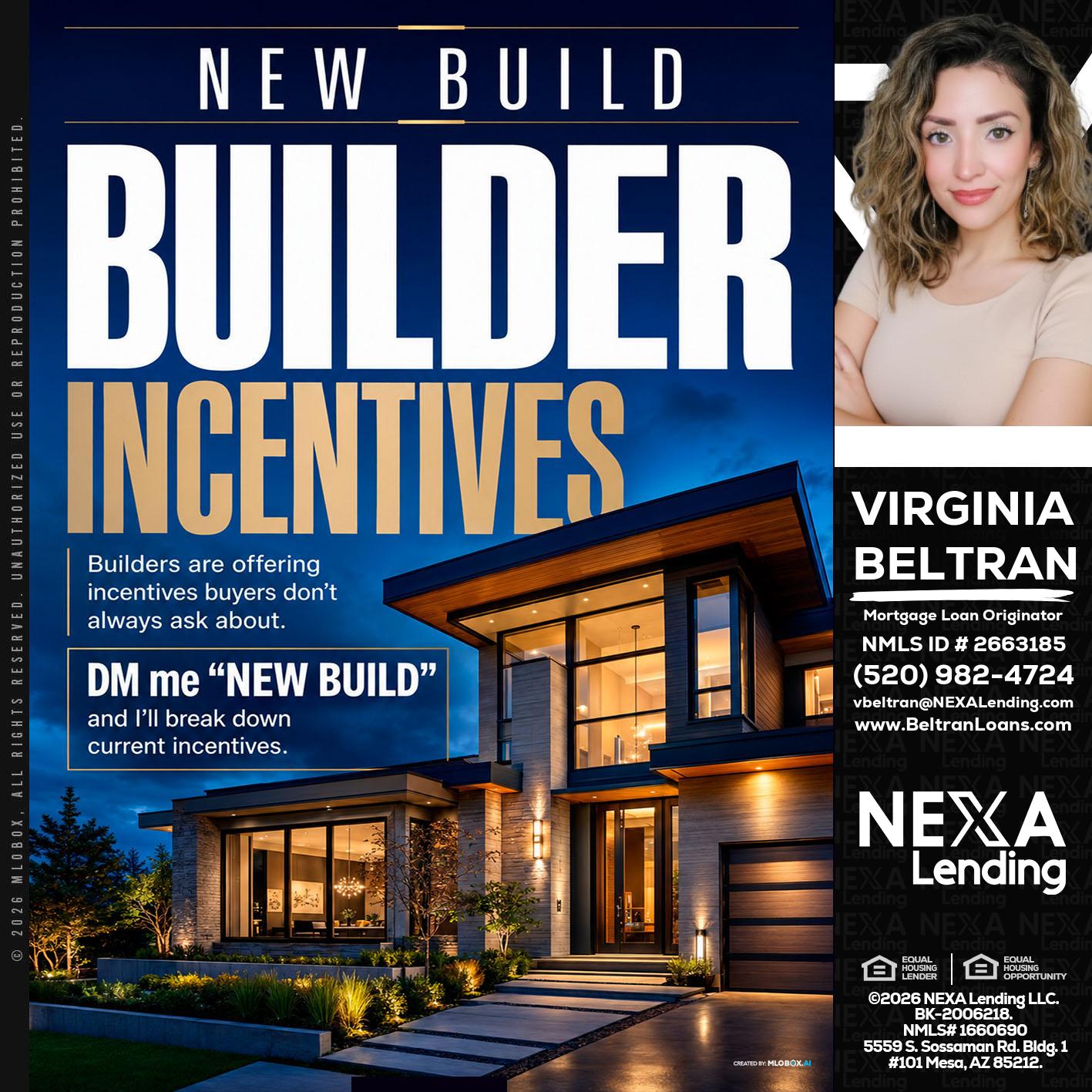 NEW BUILDER - Virginia Beltran -Mortgage Loan Originator