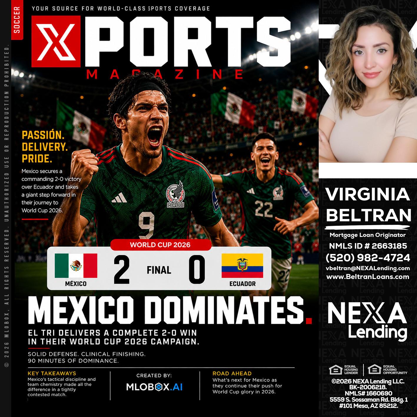 XPORTS MEX 2-0 ECUADOR - Virginia Beltran -Mortgage Loan Originator