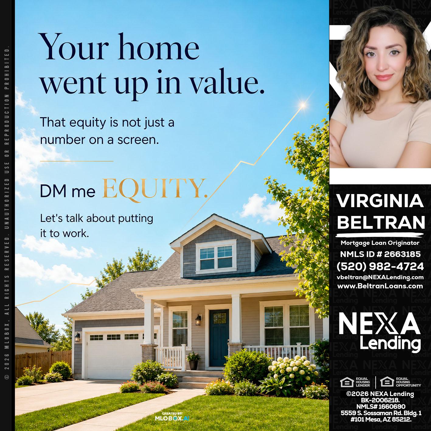 YOUR HOME - Virginia Beltran -Mortgage Loan Originator