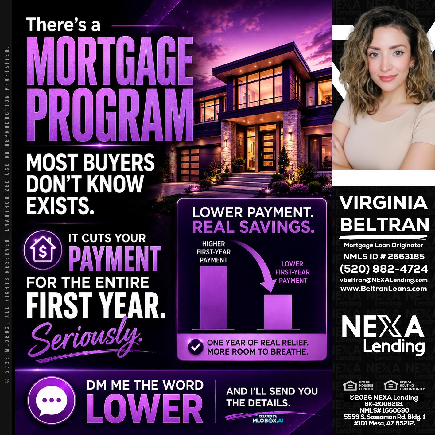MORTGAGE PROGRAM - Virginia Beltran -Mortgage Loan Originator