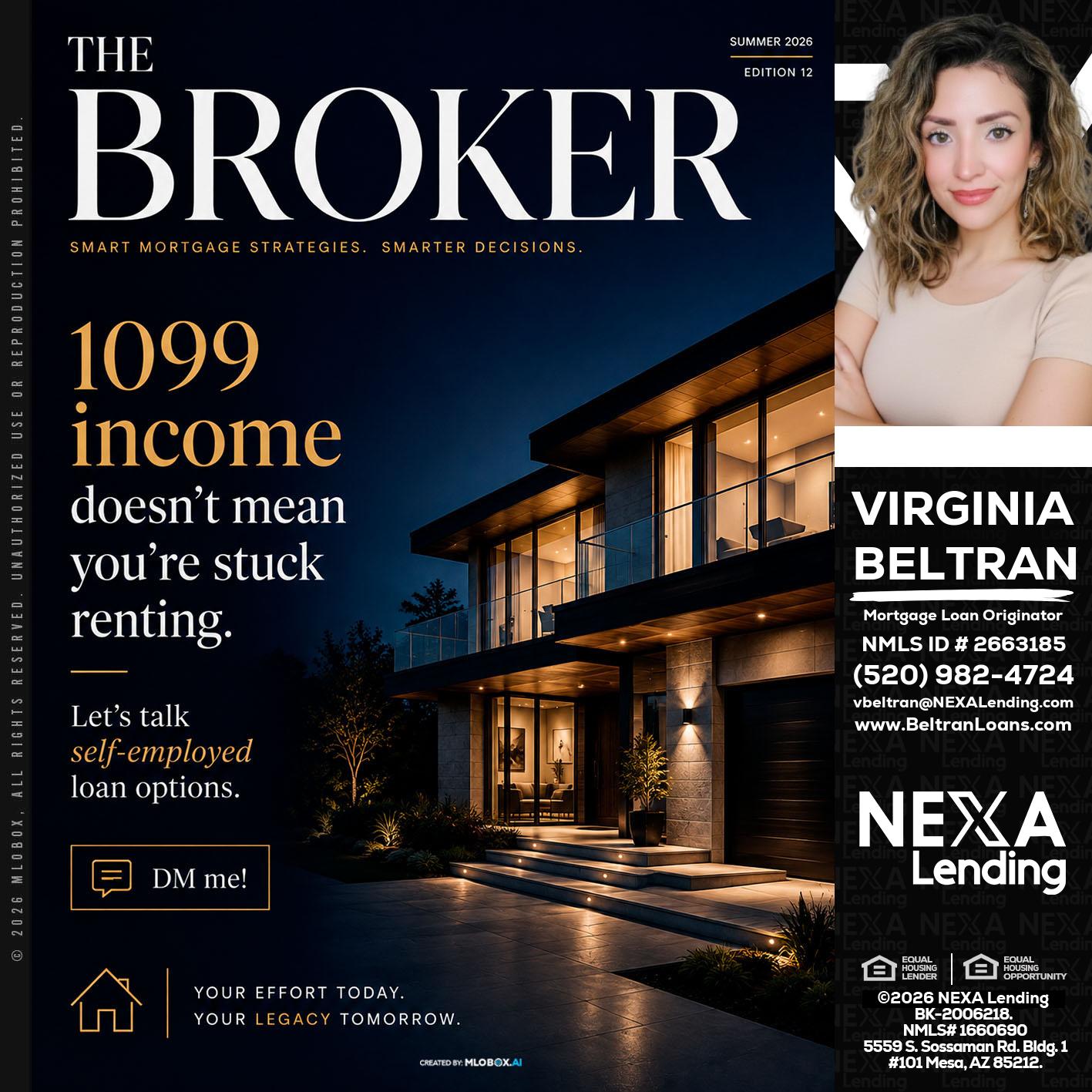 THE BROKER - Virginia Beltran -Mortgage Loan Originator