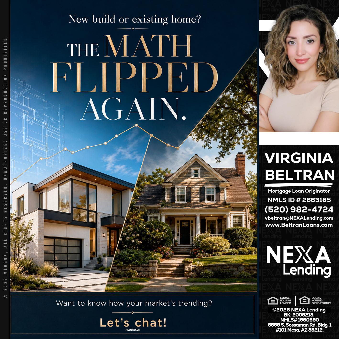 THE MATH FLIPED - Virginia Beltran -Mortgage Loan Originator
